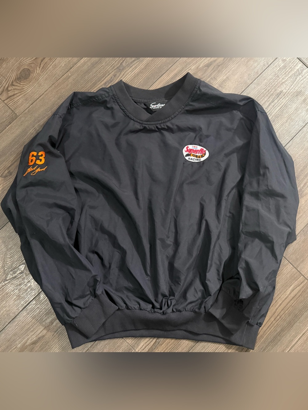 Vintage NASCAR Mark Green 63 Superflo Snap-on Jacket Made In USA Men’s Large